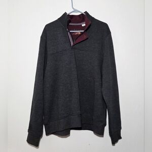 Orvis Men's Dark Gray Quarter Zip Sweater